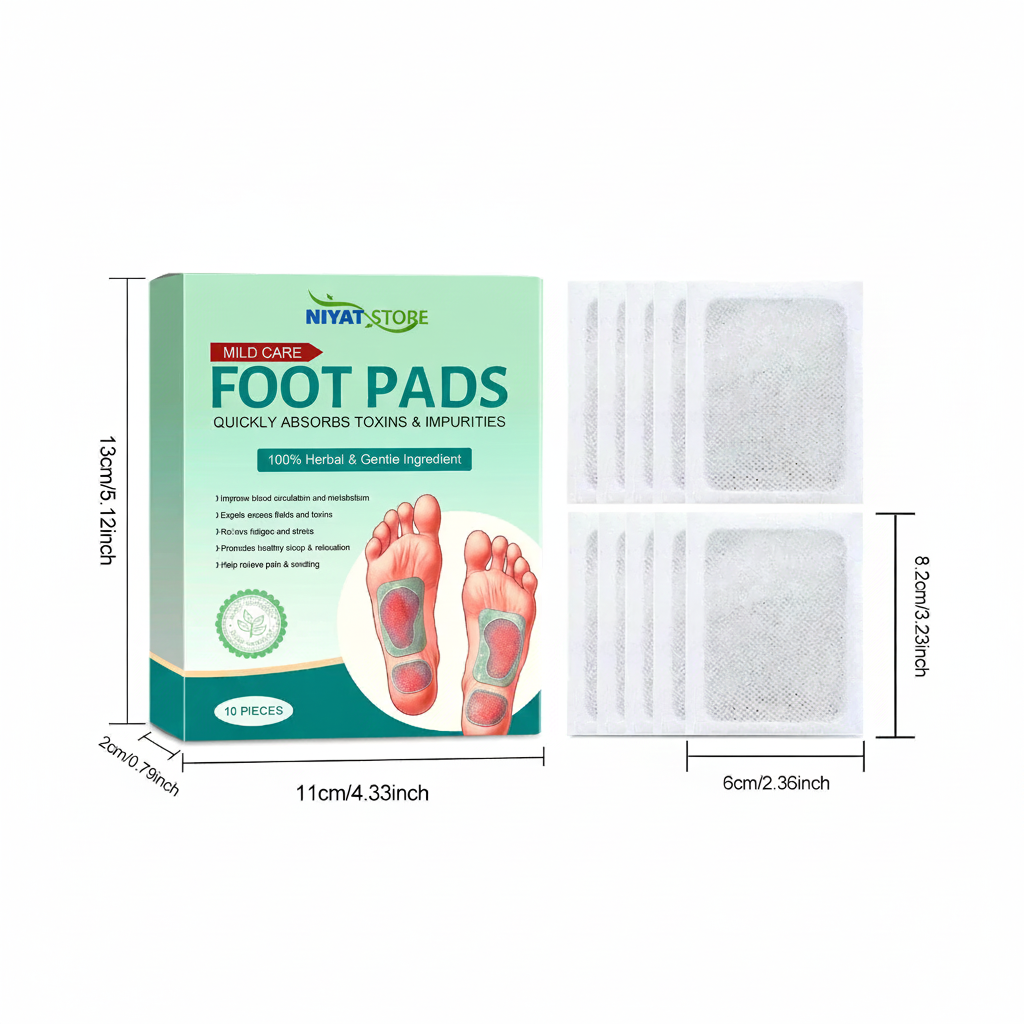 🌿 Premium Detox Foot Patches Remove Toxins, Reduce Pain & Wake Up Feeling Lighter & Energised!