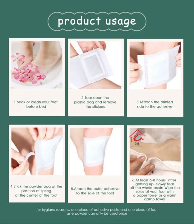 🌿 Premium Detox Foot Patches Remove Toxins, Reduce Pain & Wake Up Feeling Lighter & Energised!